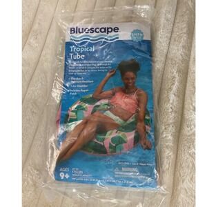 Bluescape Tropical Tube Inflatable Pool Float 2 ft 7 in Wide‎